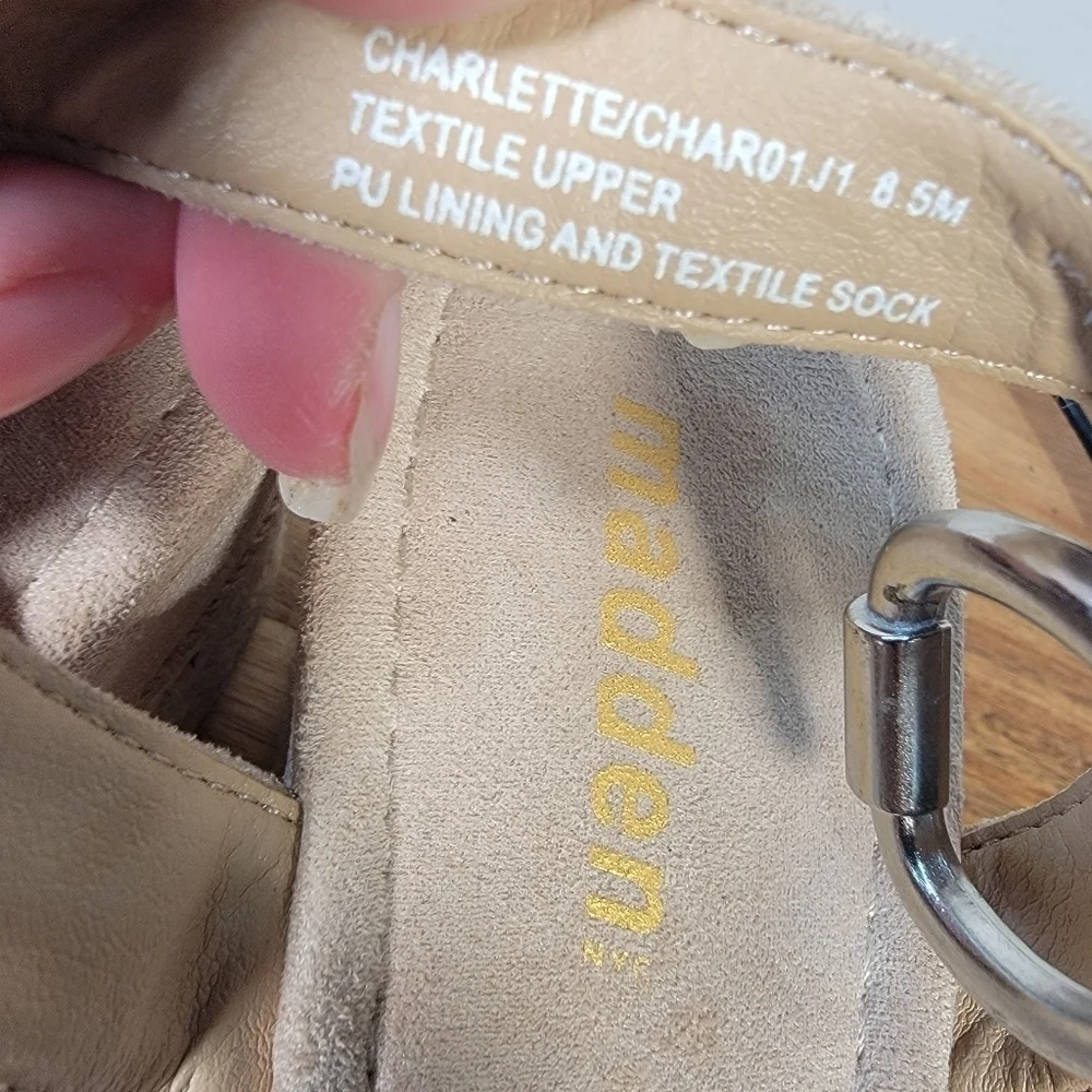 Madden NYC Charlette Strappy Sandal Wedge Espadrilles Size 8.5